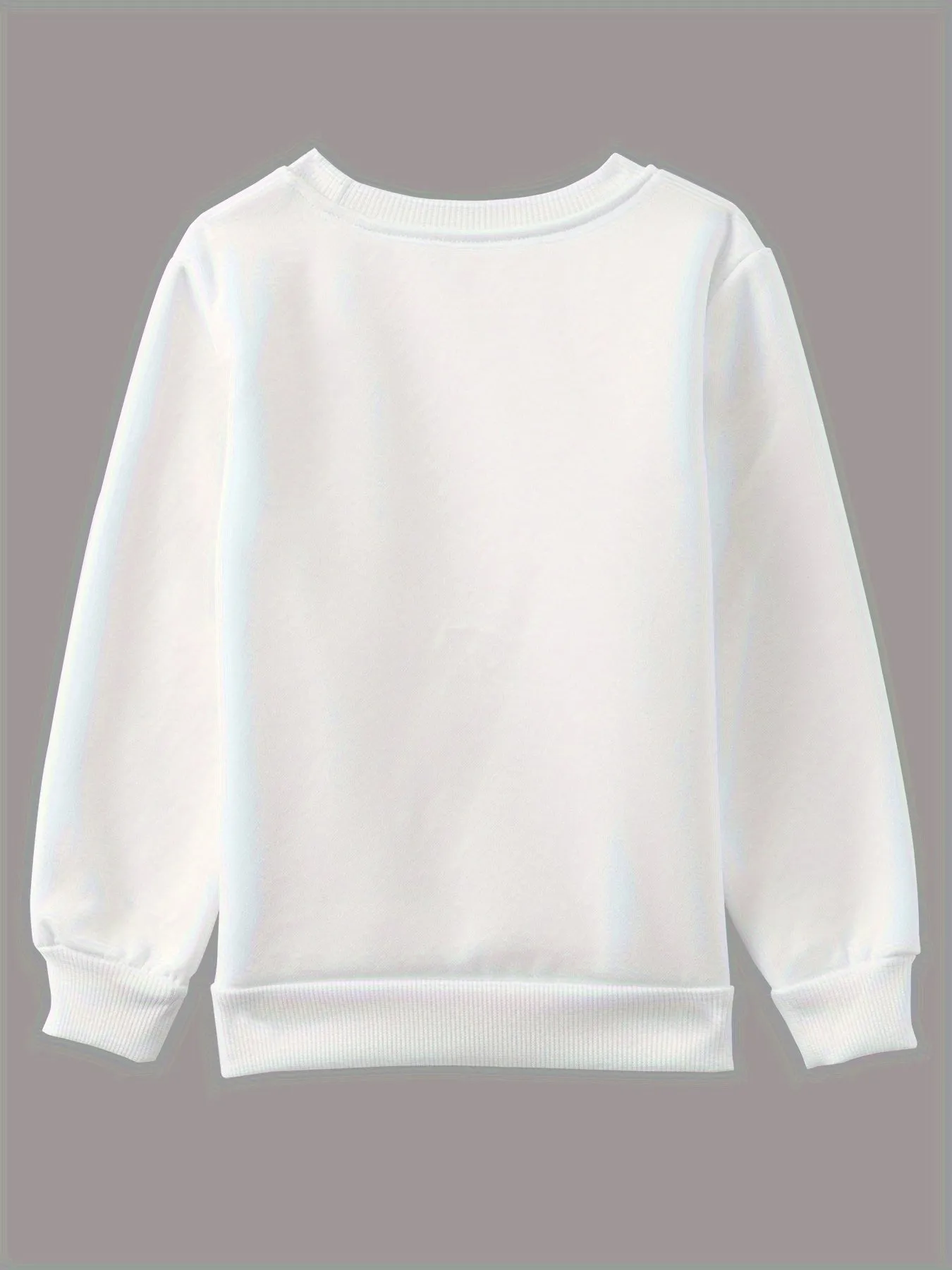 1pc Festive Christmas Crew Neck Sweatshirt for, Casual Polyester Long Sleeve Top with Slight Stretch, Regular Fit Knit Fabric with Santa Hat Print, Holiday Graphic Pullover for
