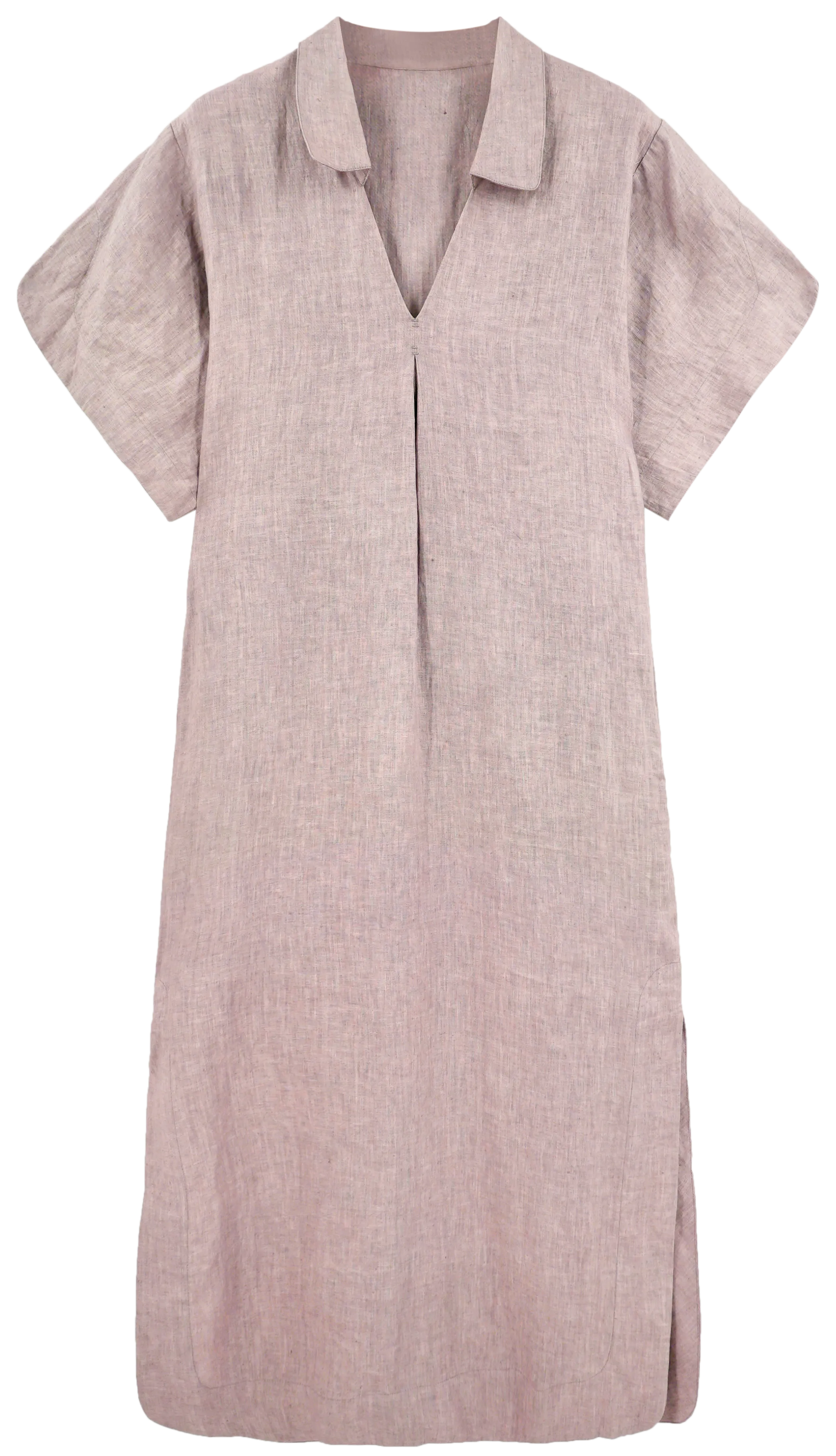 Adelaide Caftan in Mushroom Linen