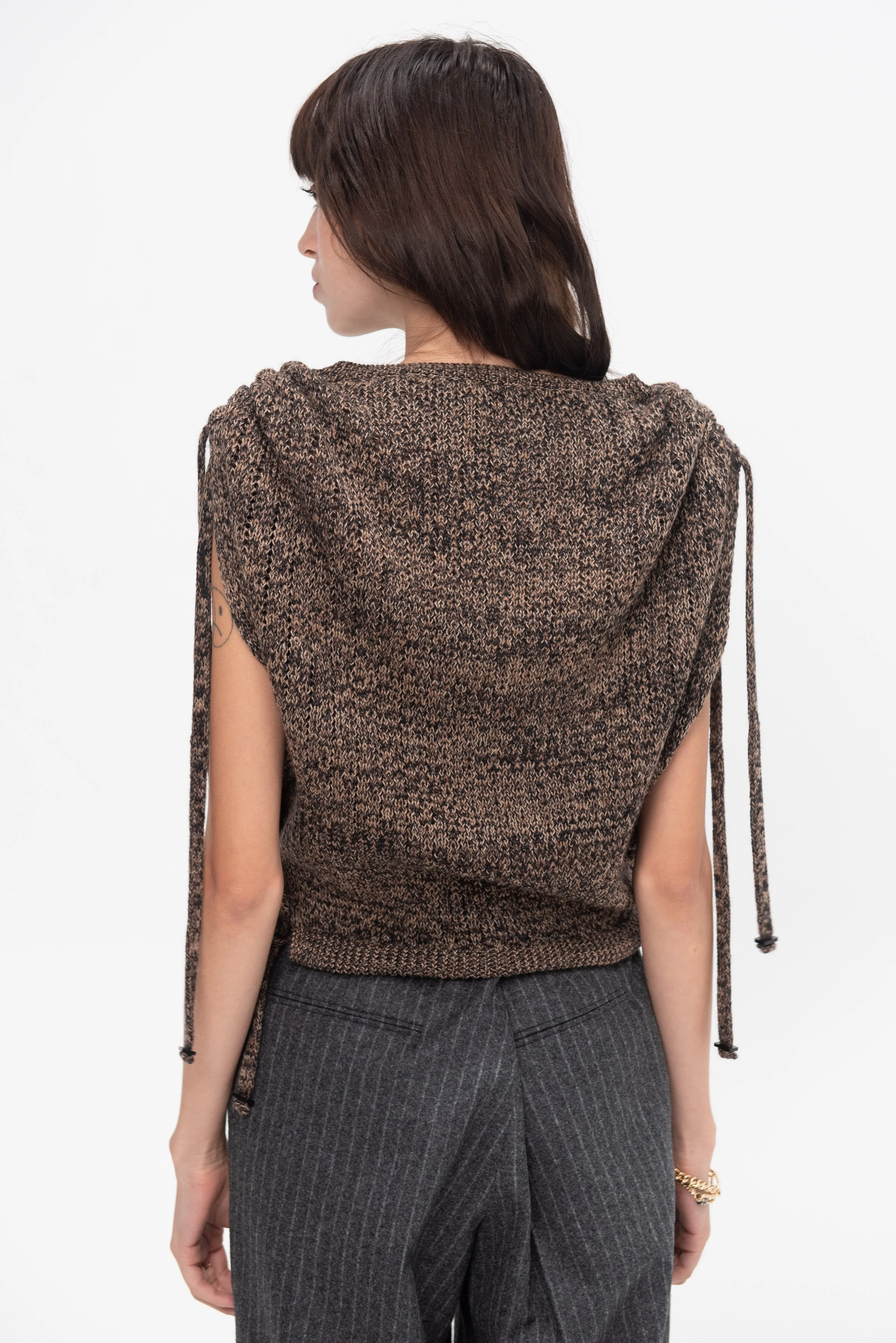 Adjustable Sweater, Bark