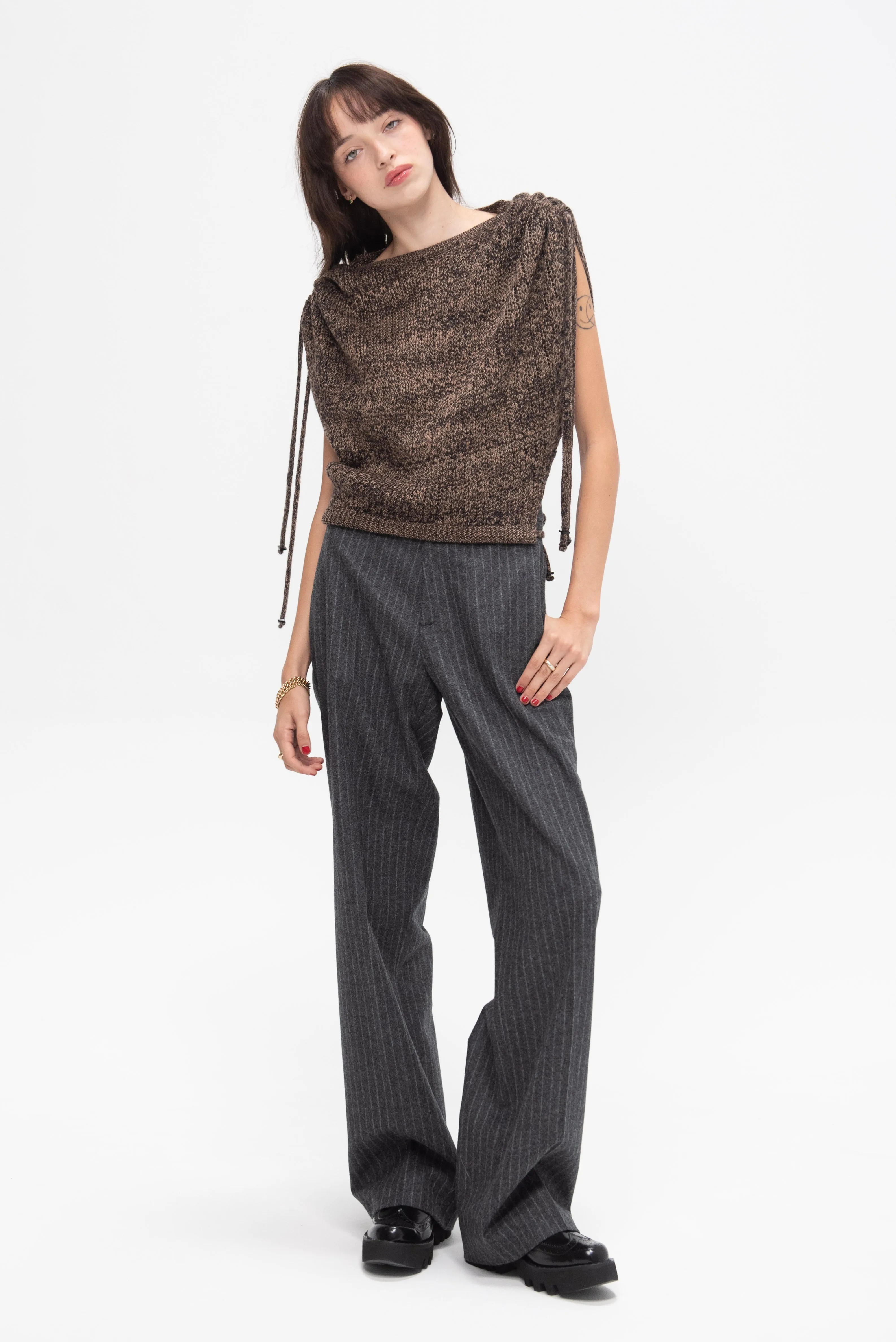 Adjustable Sweater, Bark