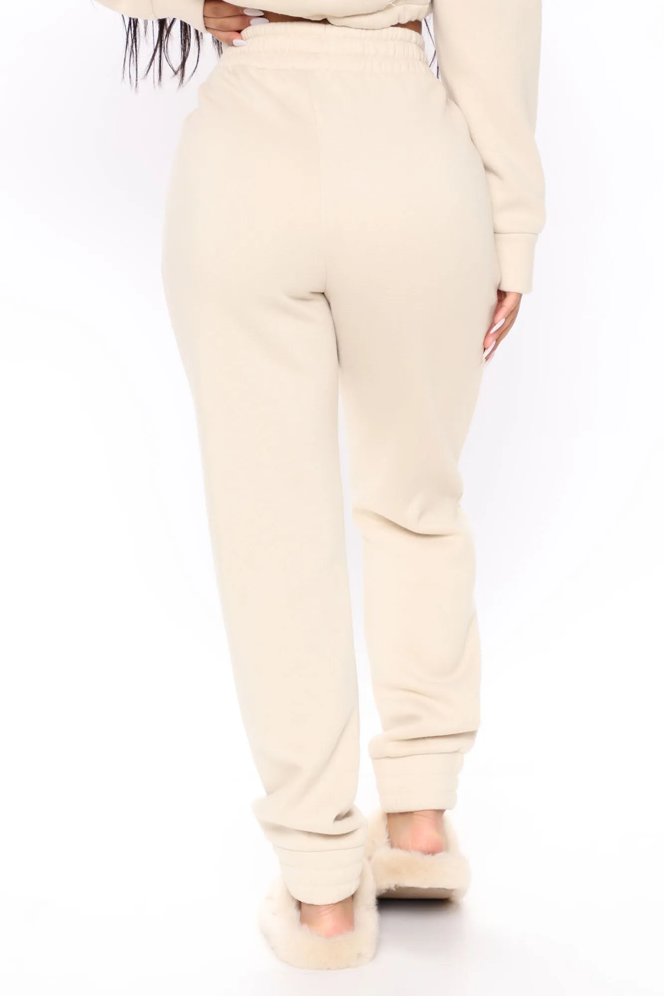 All Chills Distressed Fleece Jogger - Taupe