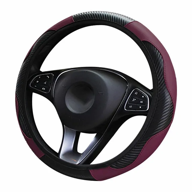 Anti-slip car steering wheel cover