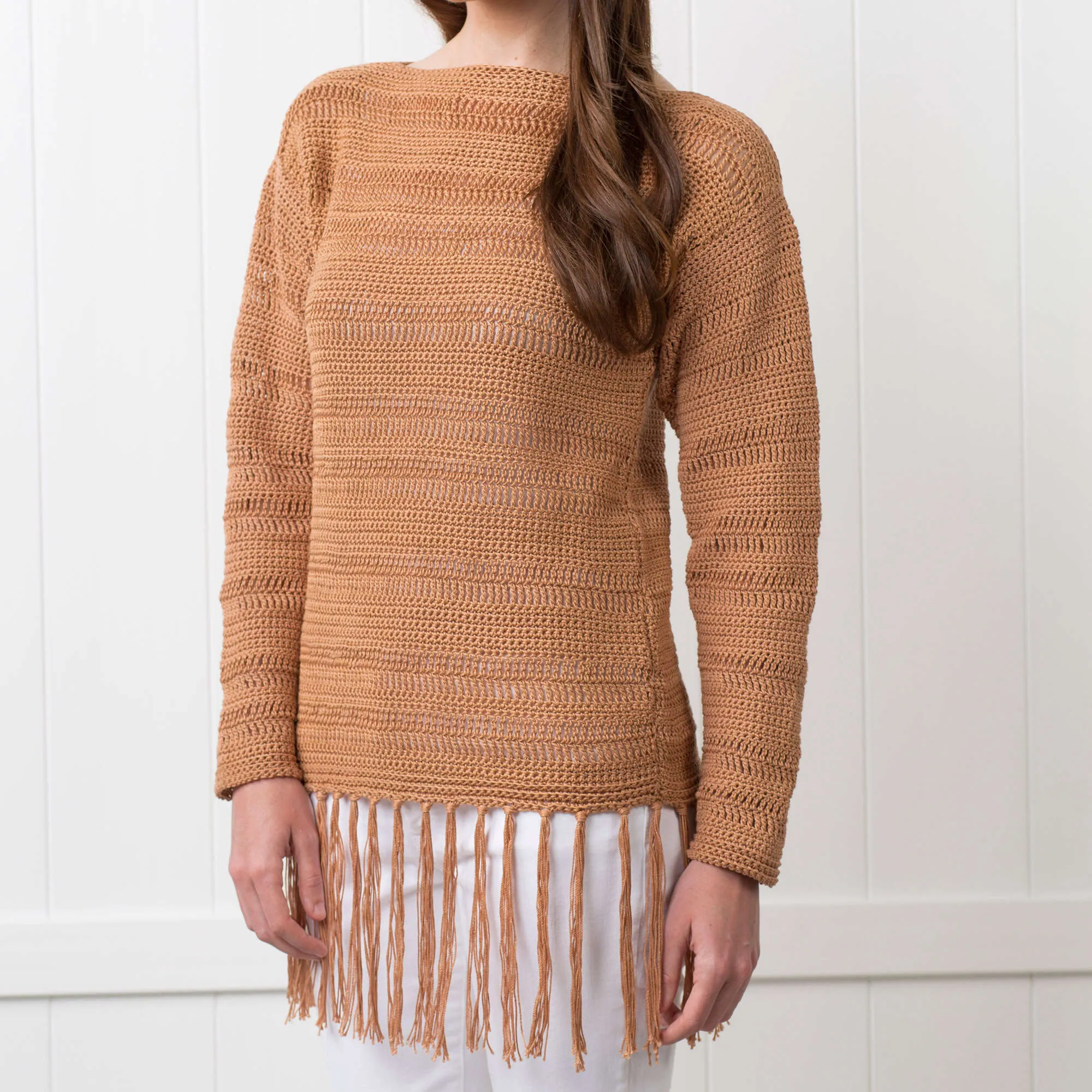 Aunt Lydia's Crochet Flower Hill Pullover