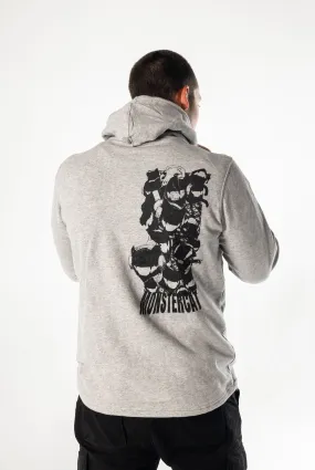 BABA GATO - Heather Grey Drawcord Pullover