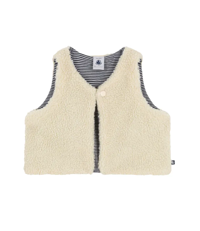 Baby Girl Sherpa Vest Jacket