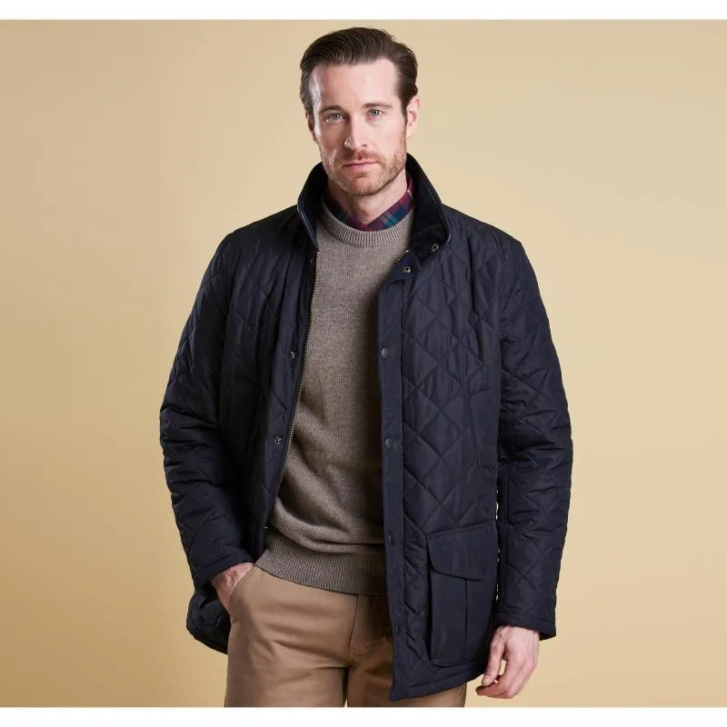 Barbour Devon Quilted Mens Jacket - Navy