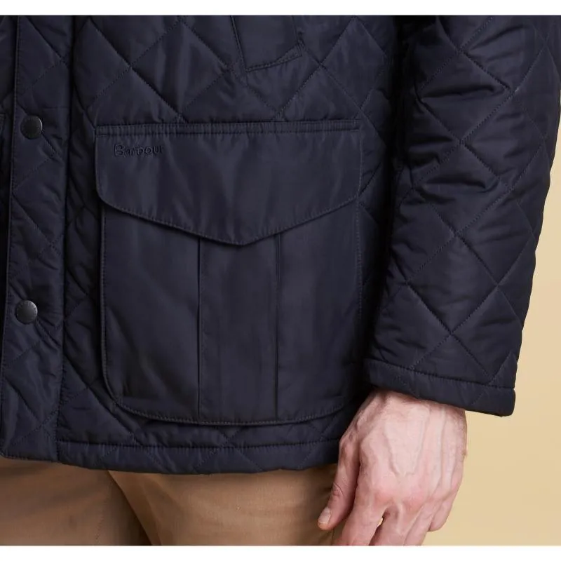 Barbour Devon Quilted Mens Jacket - Navy