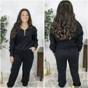 Black Jogger Set - #7747-7751