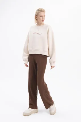 BSL Women Corduroy knitted pants - Douai