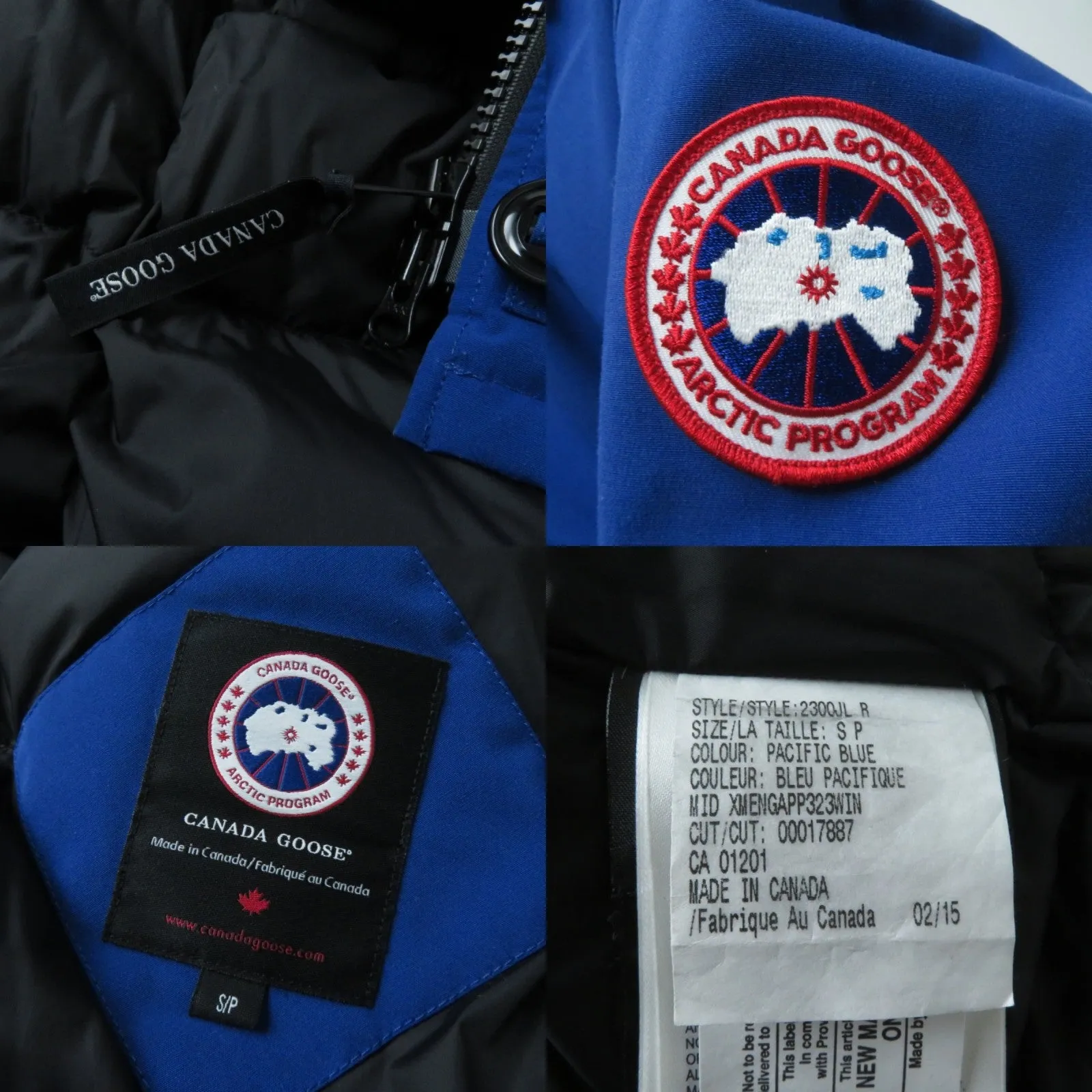 Canada Goose Charlotte Parka Jacket Blue