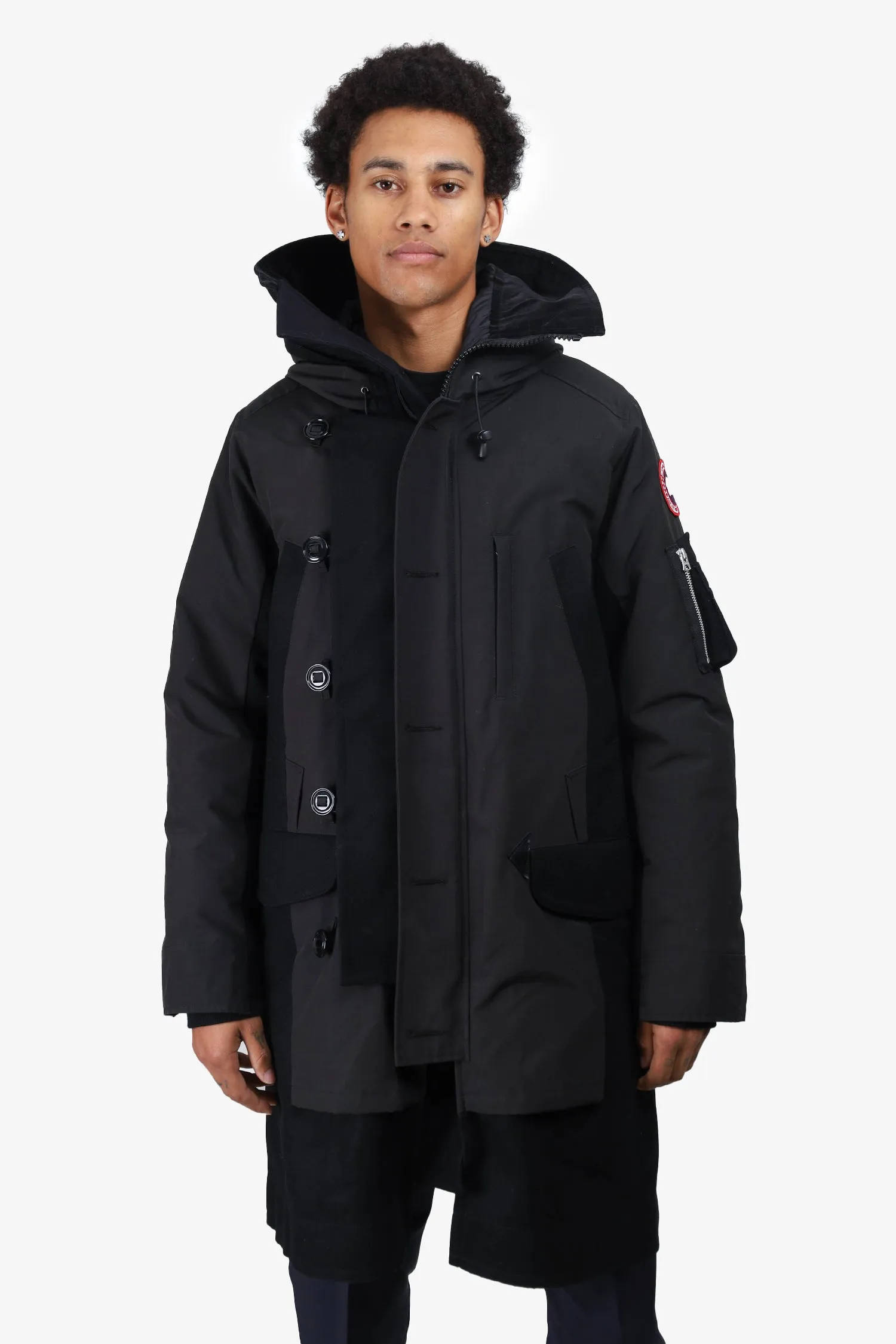 Canada Goose X Sacai Black Parka Size M Mens