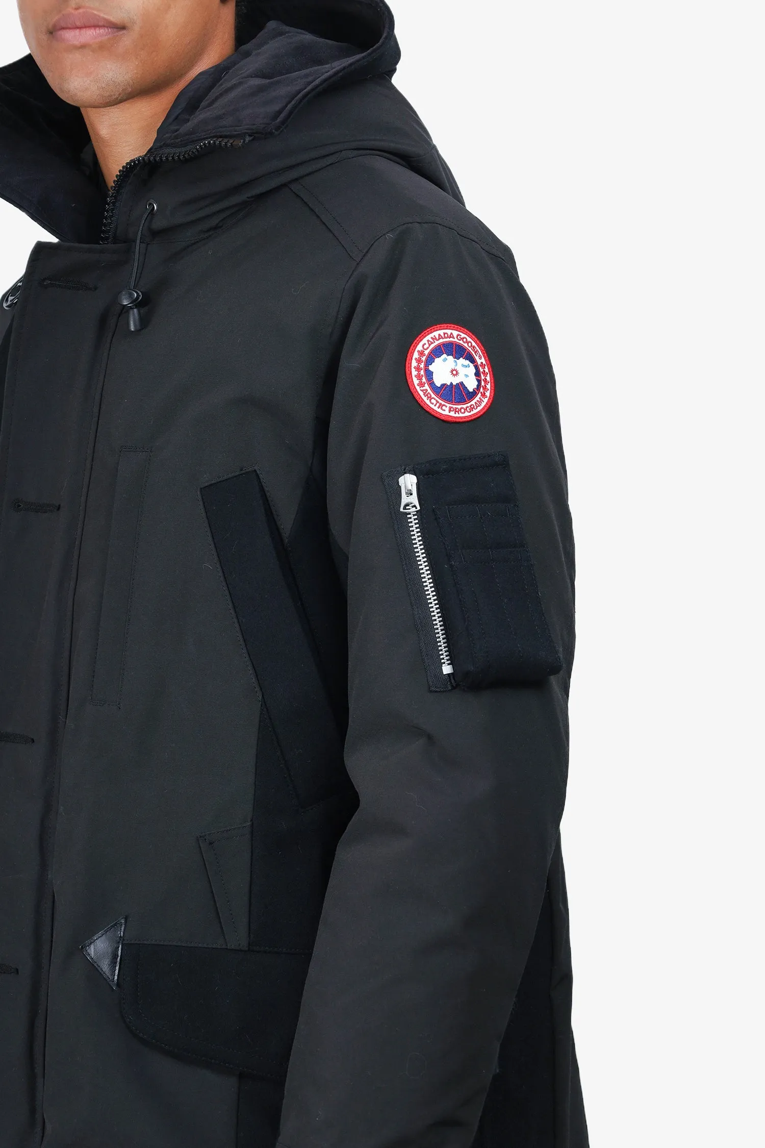 Canada Goose X Sacai Black Parka Size M Mens