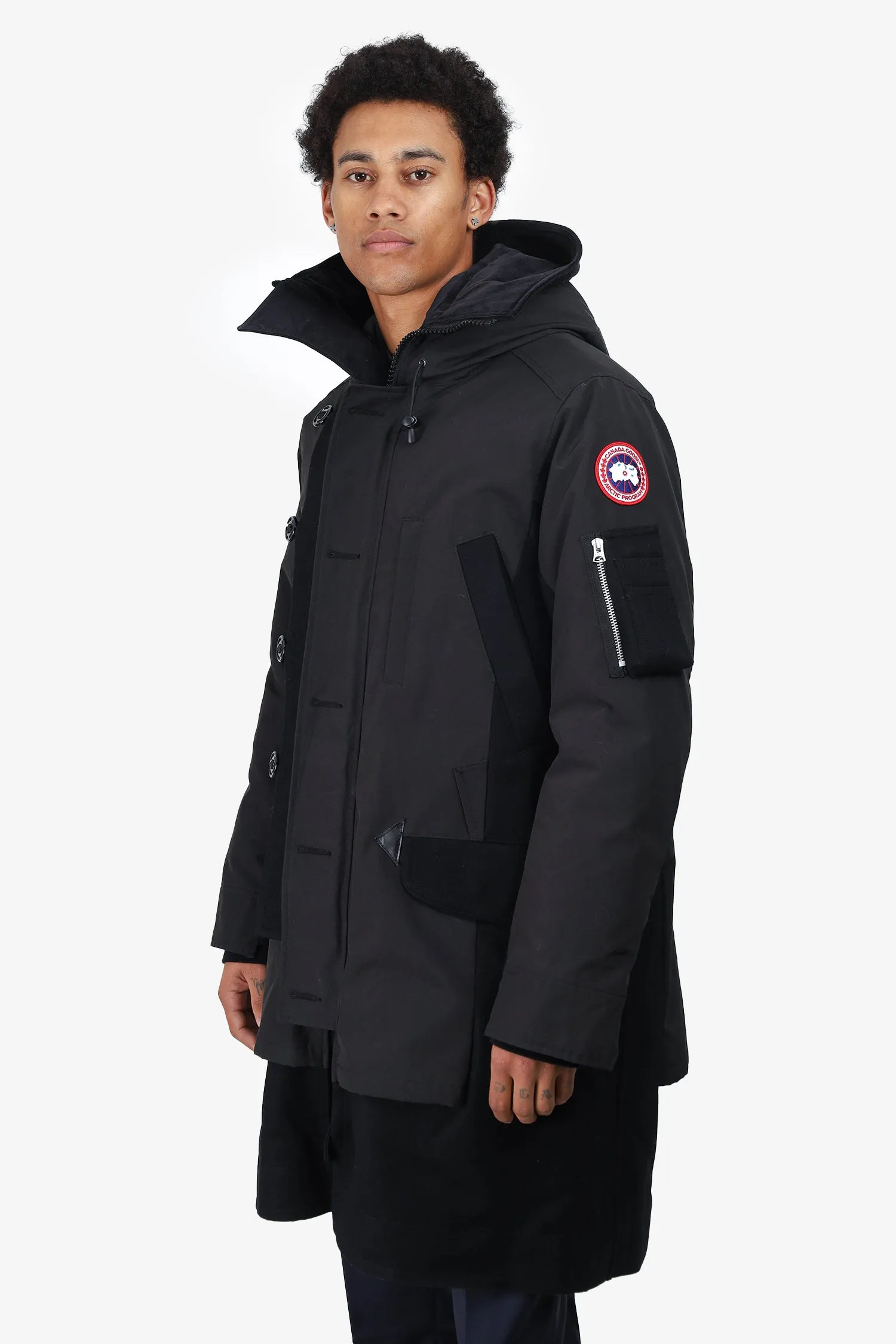 Canada Goose X Sacai Black Parka Size M Mens
