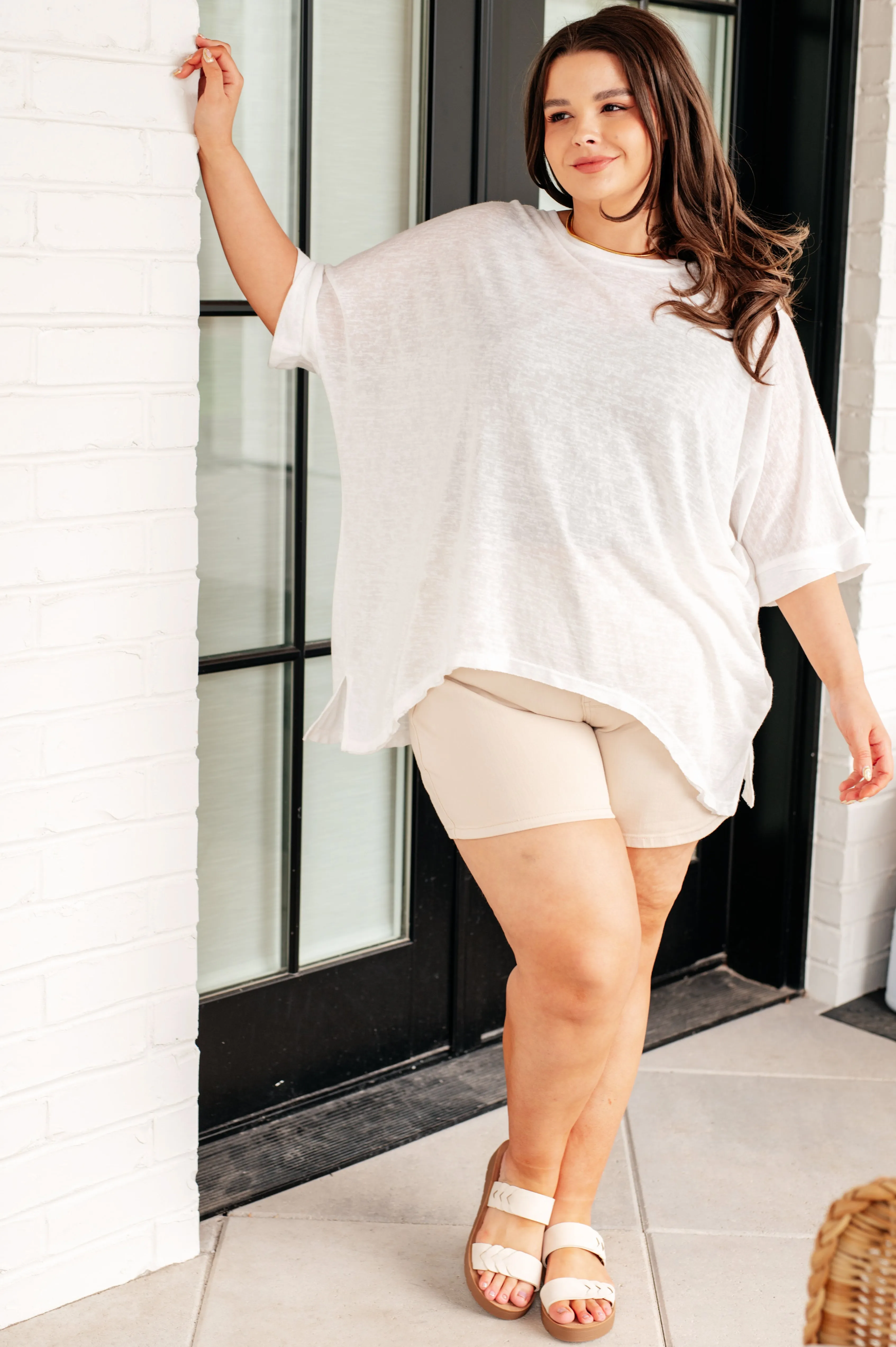 Continue On Oversized Tunic Swim Coverup