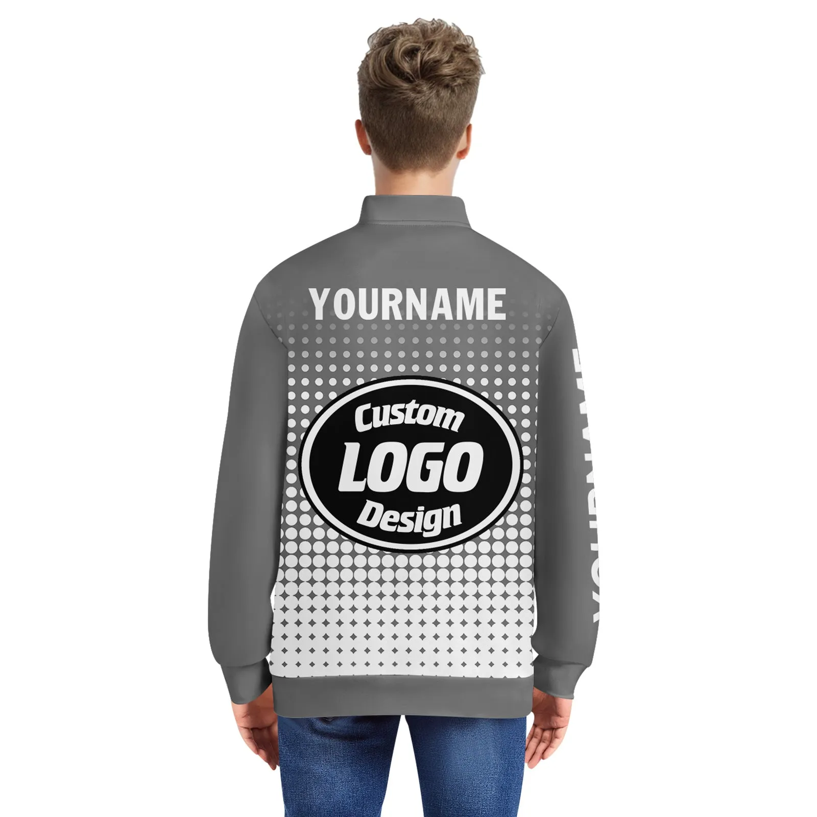 Custom Jacket Bomber Full-Snap Varsity Letterman Personalized Jacket PR092-D020346-9
