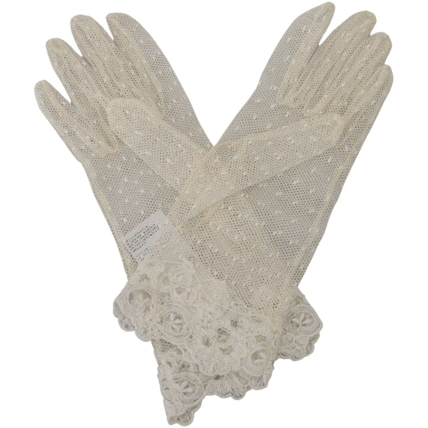 Dolce & Gabbana Chic White Wrist Length Gloves