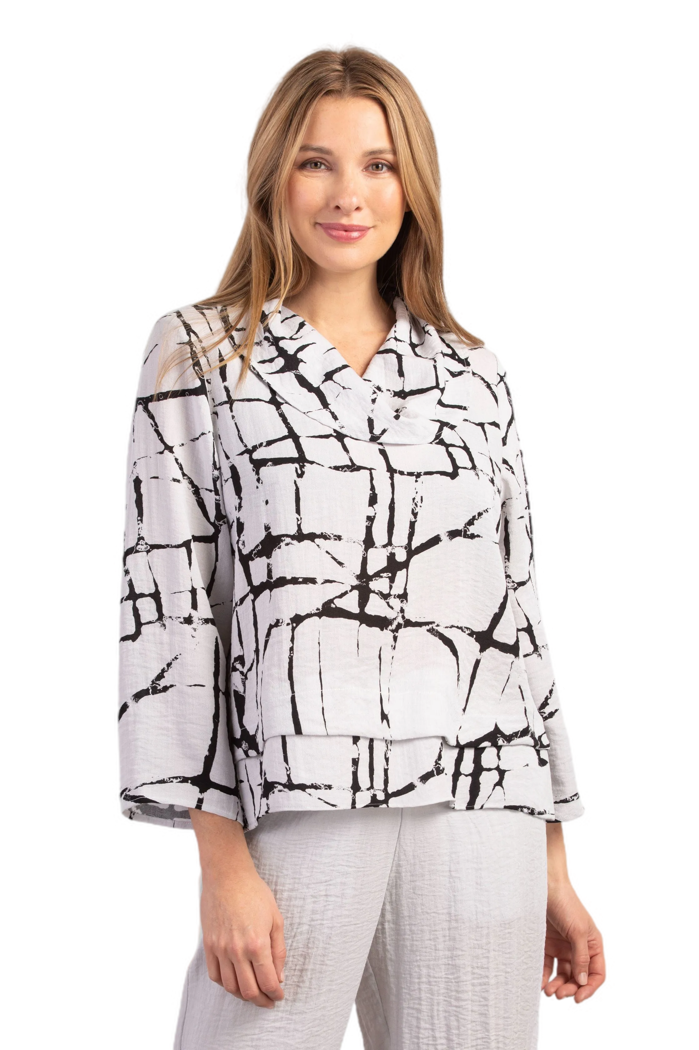 Drape Collar Pullover