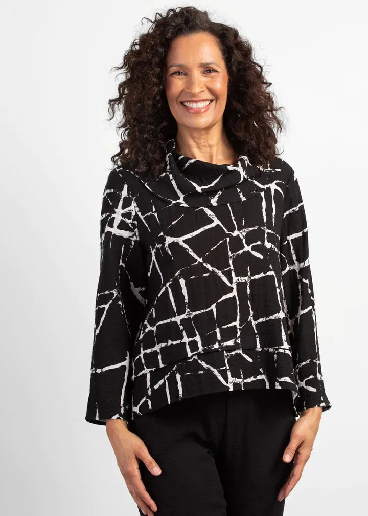 Drape Collar Pullover