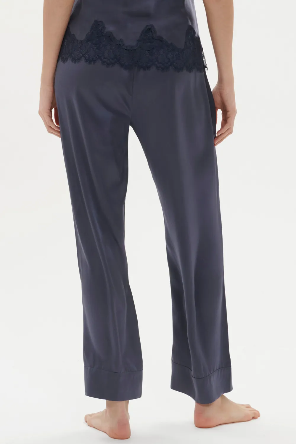 Dream Silk Pants Cinder Blue