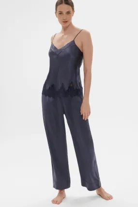 Dream Silk Pants Cinder Blue