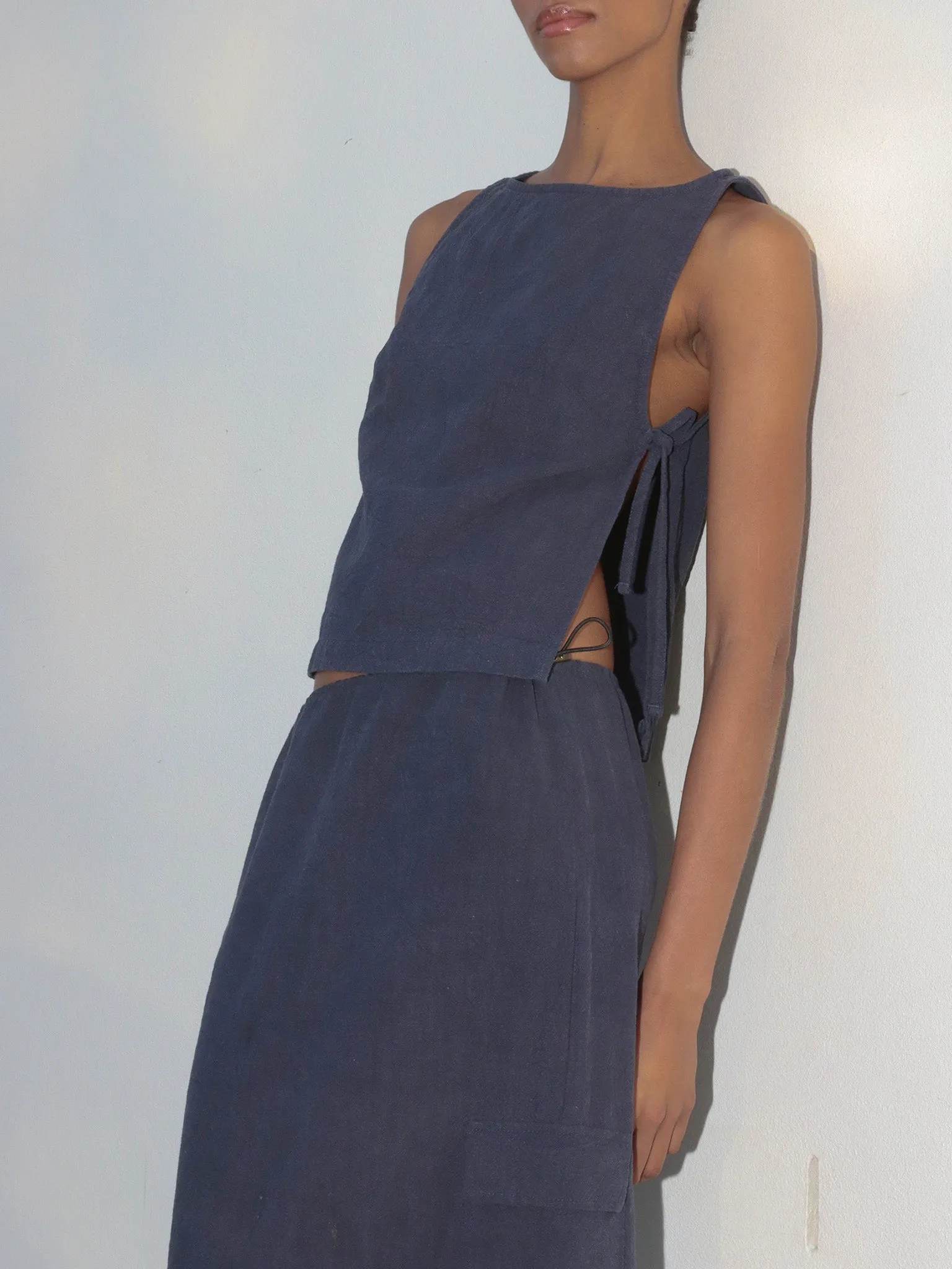 Evie Maxi Skirt Navy