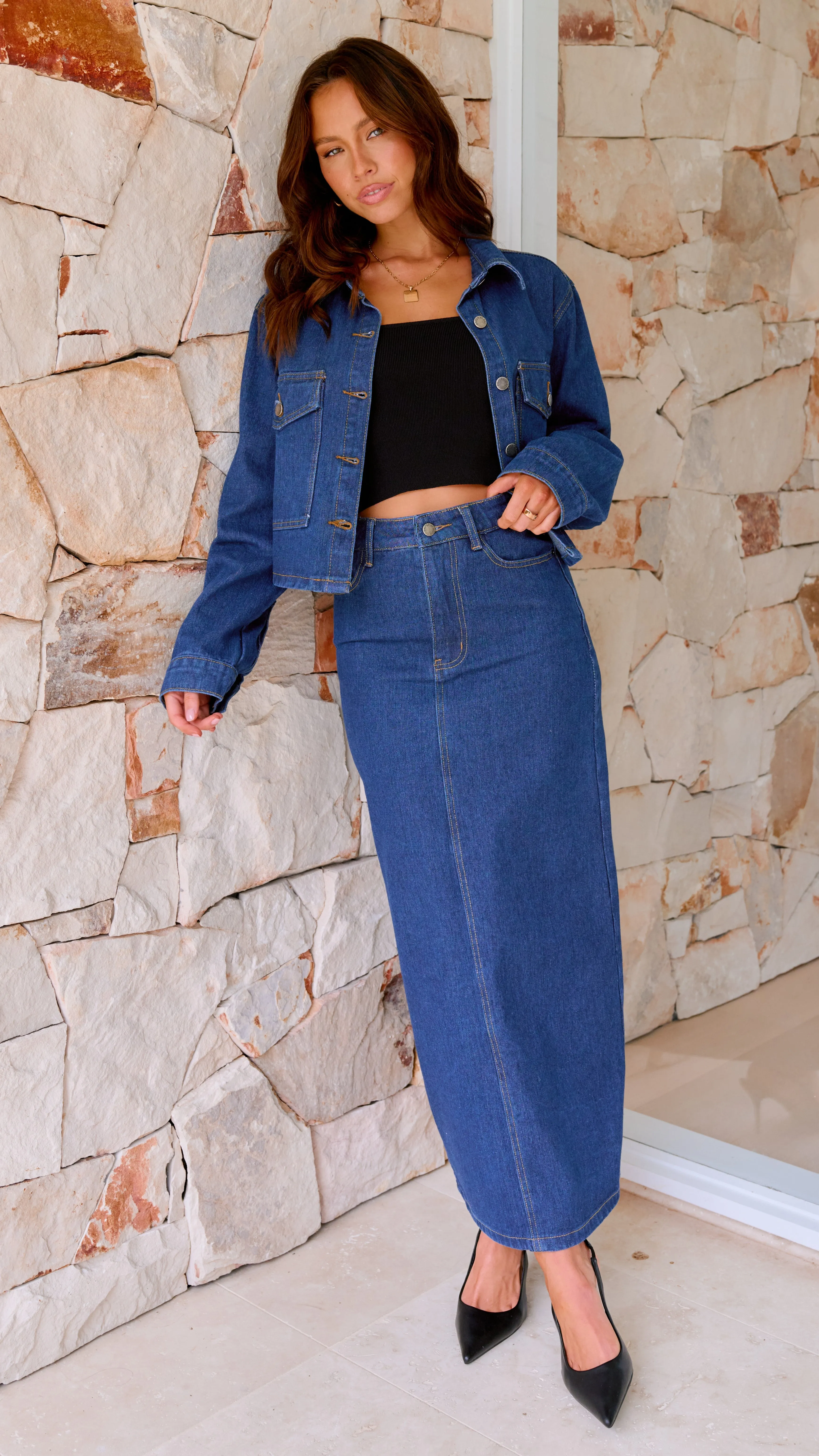 Fiona Denim Jacket - Indigo