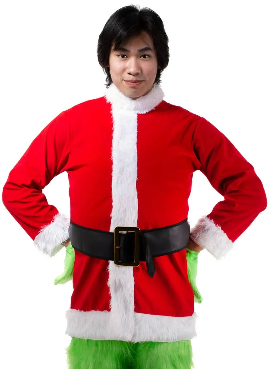 Furry Green Grinch Deluxe Mens Christmas Costume