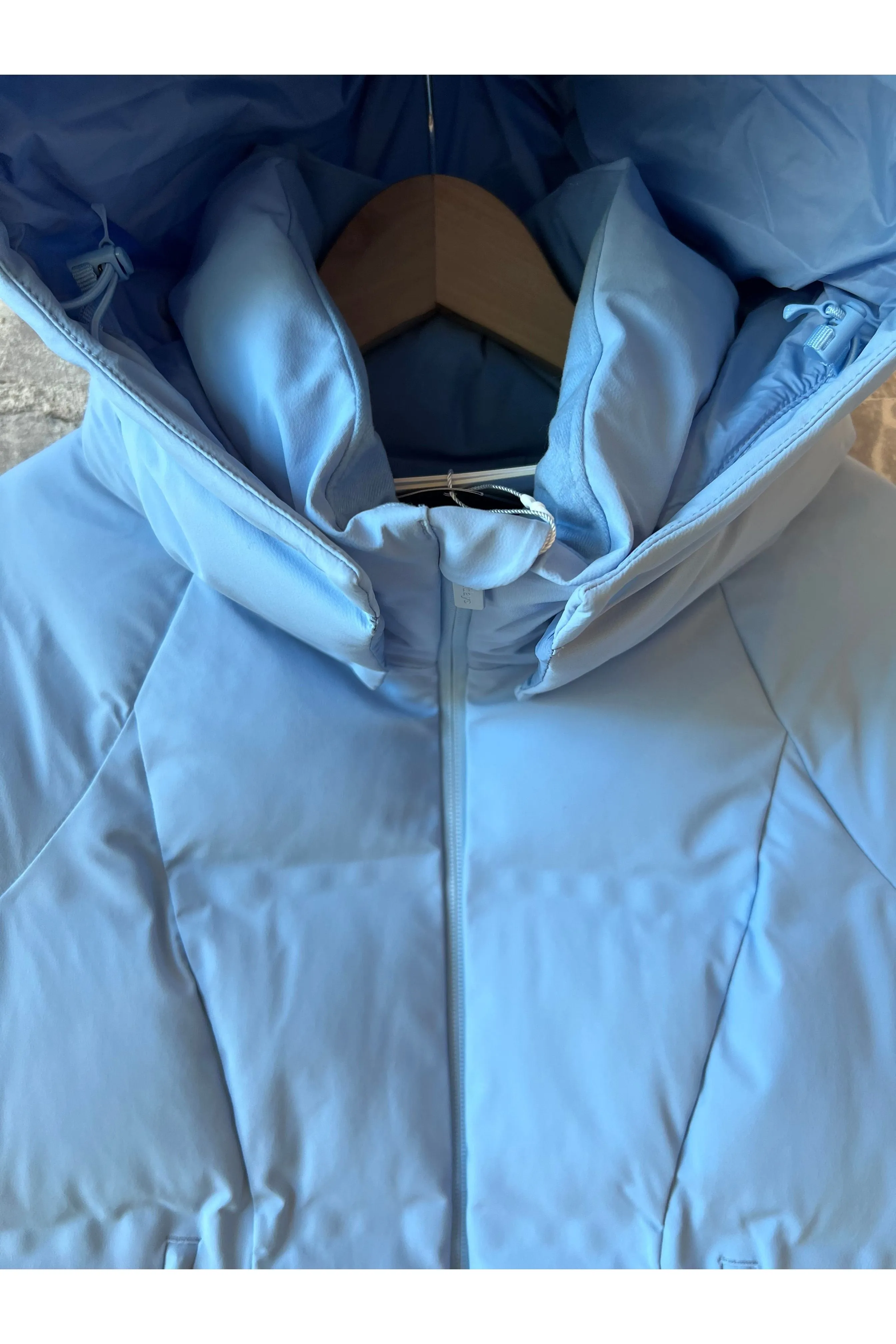 Georgie Puffer Jacket - Forget Me Not