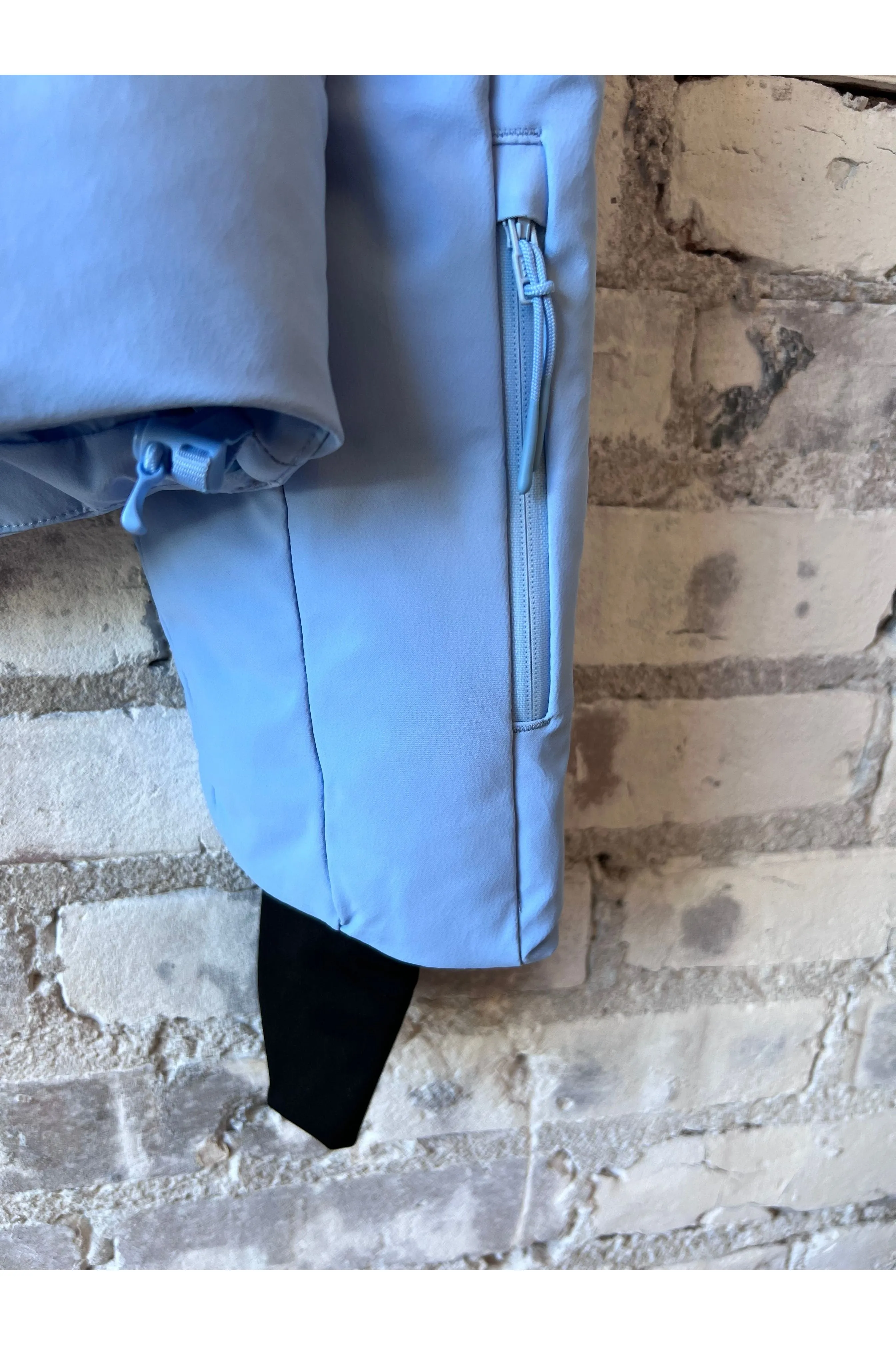 Georgie Puffer Jacket - Forget Me Not