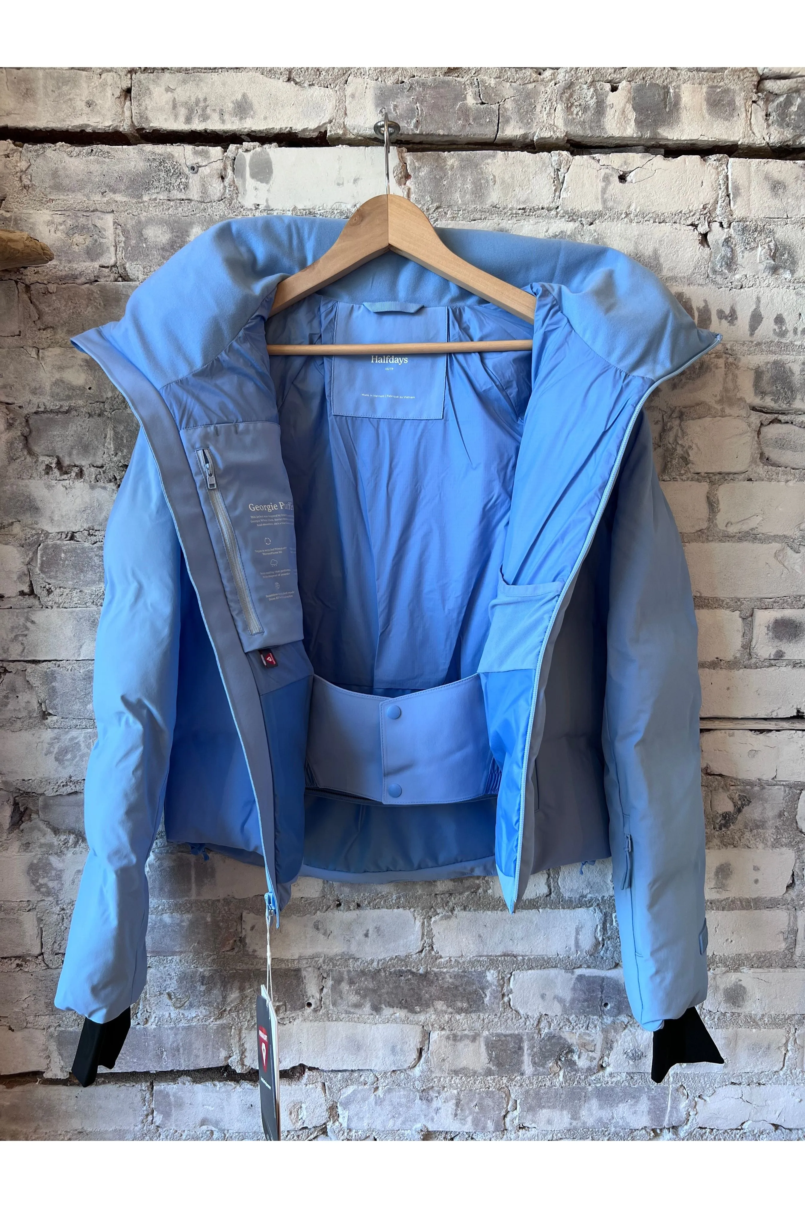 Georgie Puffer Jacket - Forget Me Not