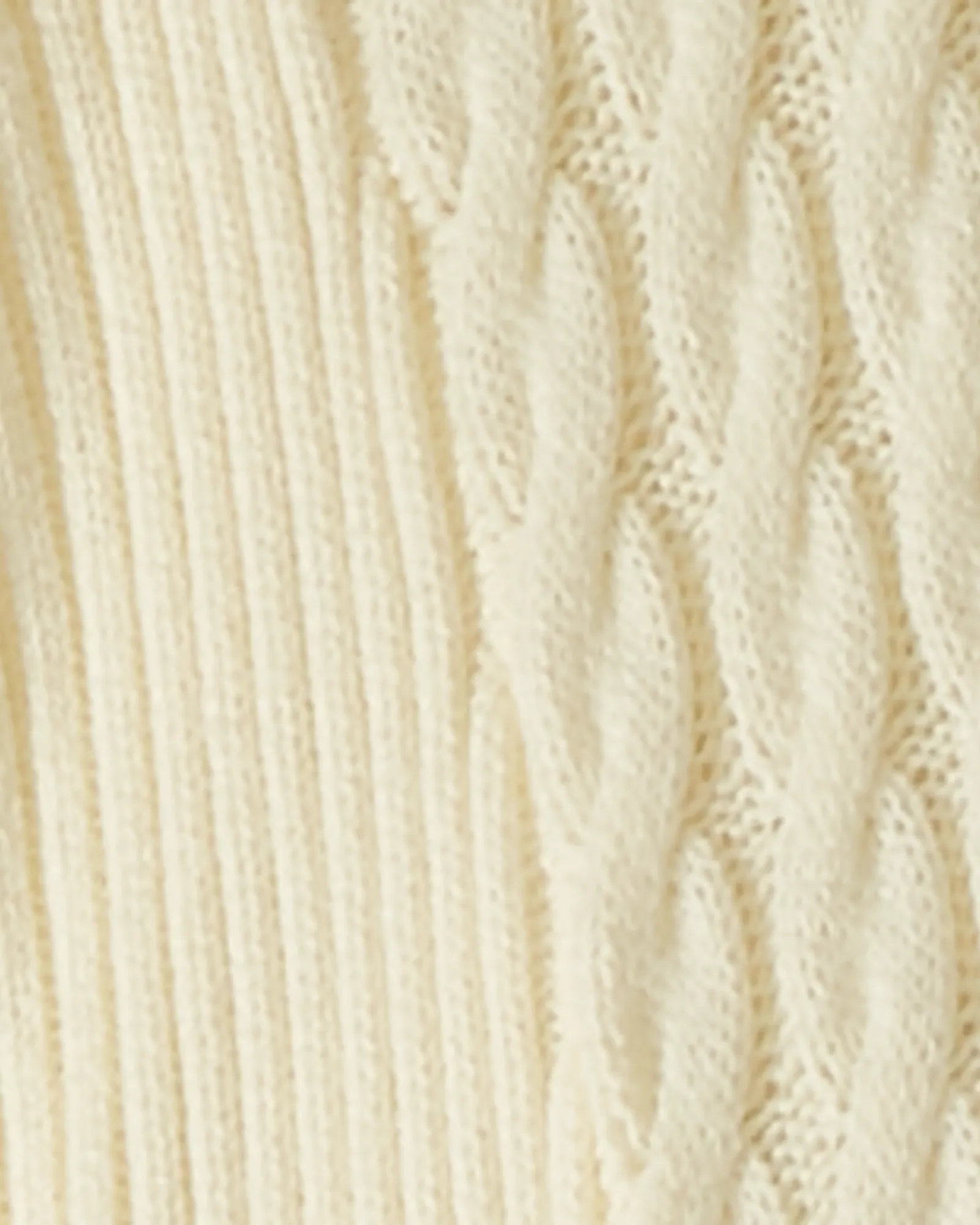 Hartley Long Sleeve Cozy Cable Knit Cardigan | Ivory