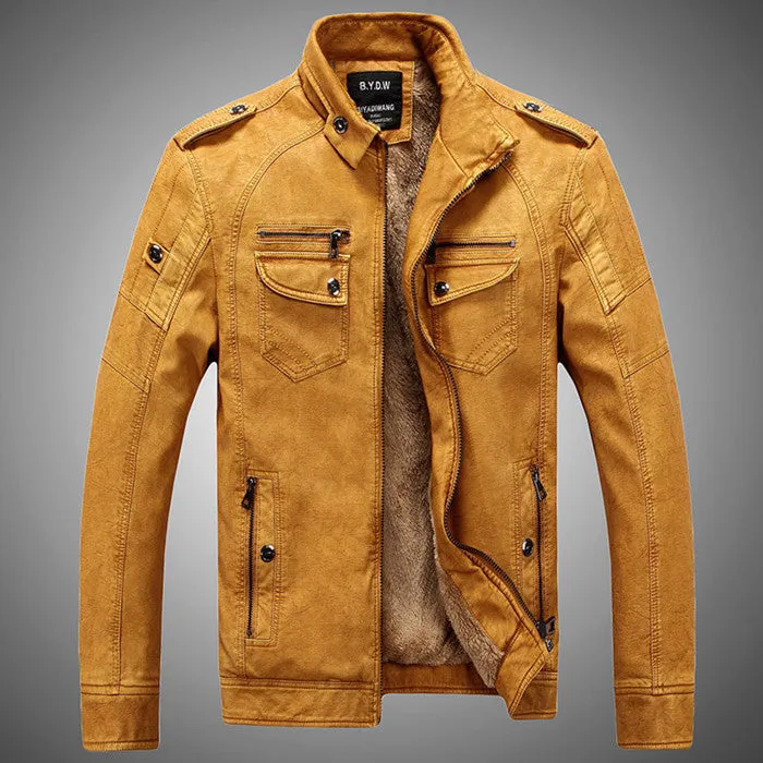 Hot ! High quality new winter fashion men's coat, men's jackets, men's leather jacket Overcoat free shipping