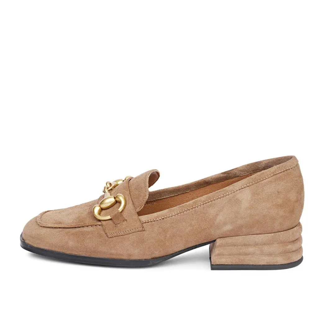 Jenny Taupe Leather Handcrafted Shoes