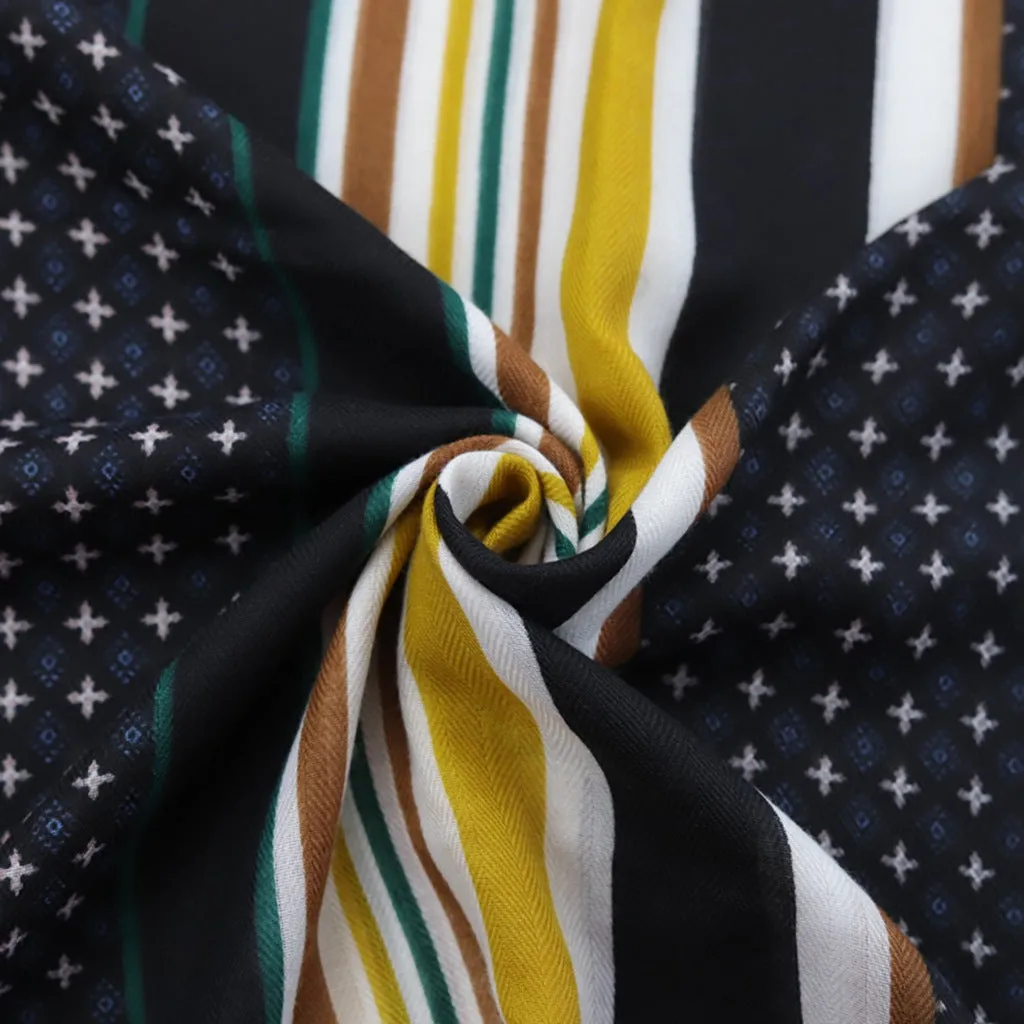 JY221122 Stripe star printed scarf