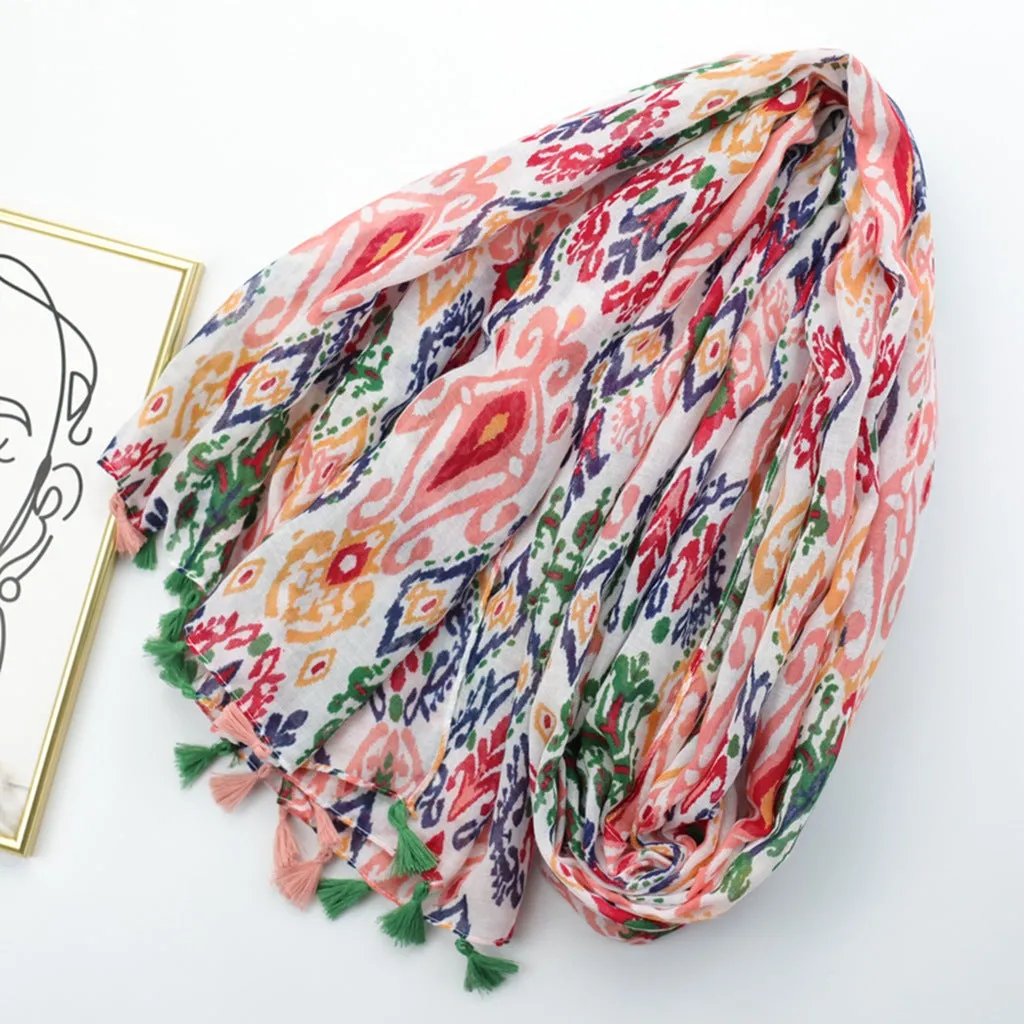 JY230213 printed scarf