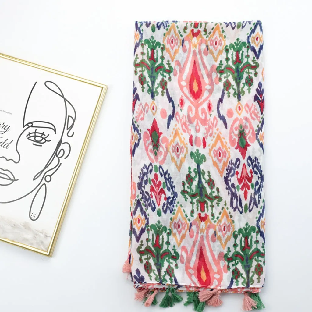 JY230213 printed scarf