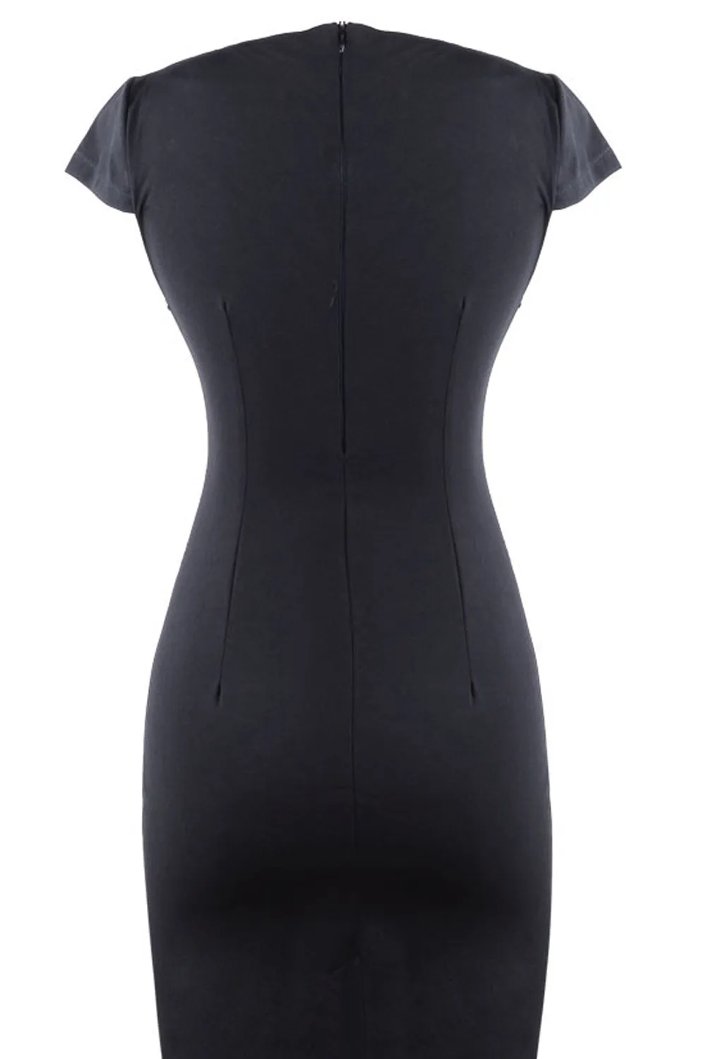 Ketty More Women's Cocktail Pencil Style Cup Sleeves Dress-KMWD090