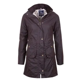 LADIES HANNAH 3/4 DIAMOND QUILT WAX JACKET