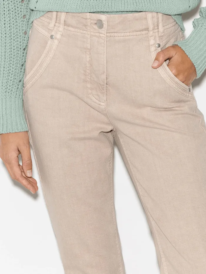 Luisa Cerano Authentic Straight Leg Denim Jeans In Cashew 698617 2198 Col 7232