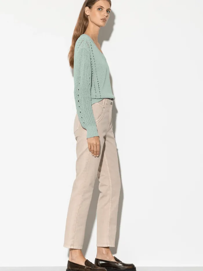 Luisa Cerano Authentic Straight Leg Denim Jeans In Cashew 698617 2198 Col 7232