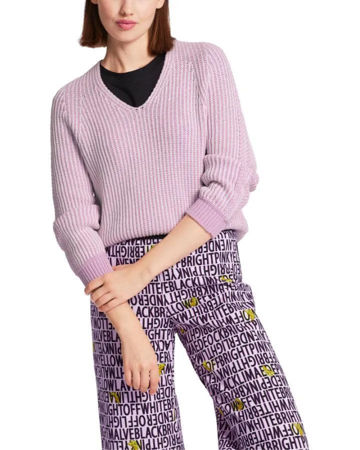 Marc Cain Rib V-Neck Pullover