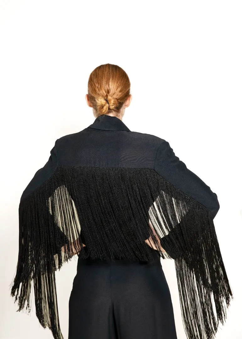 Martine Sitbon Fringe Top/Pant Set
