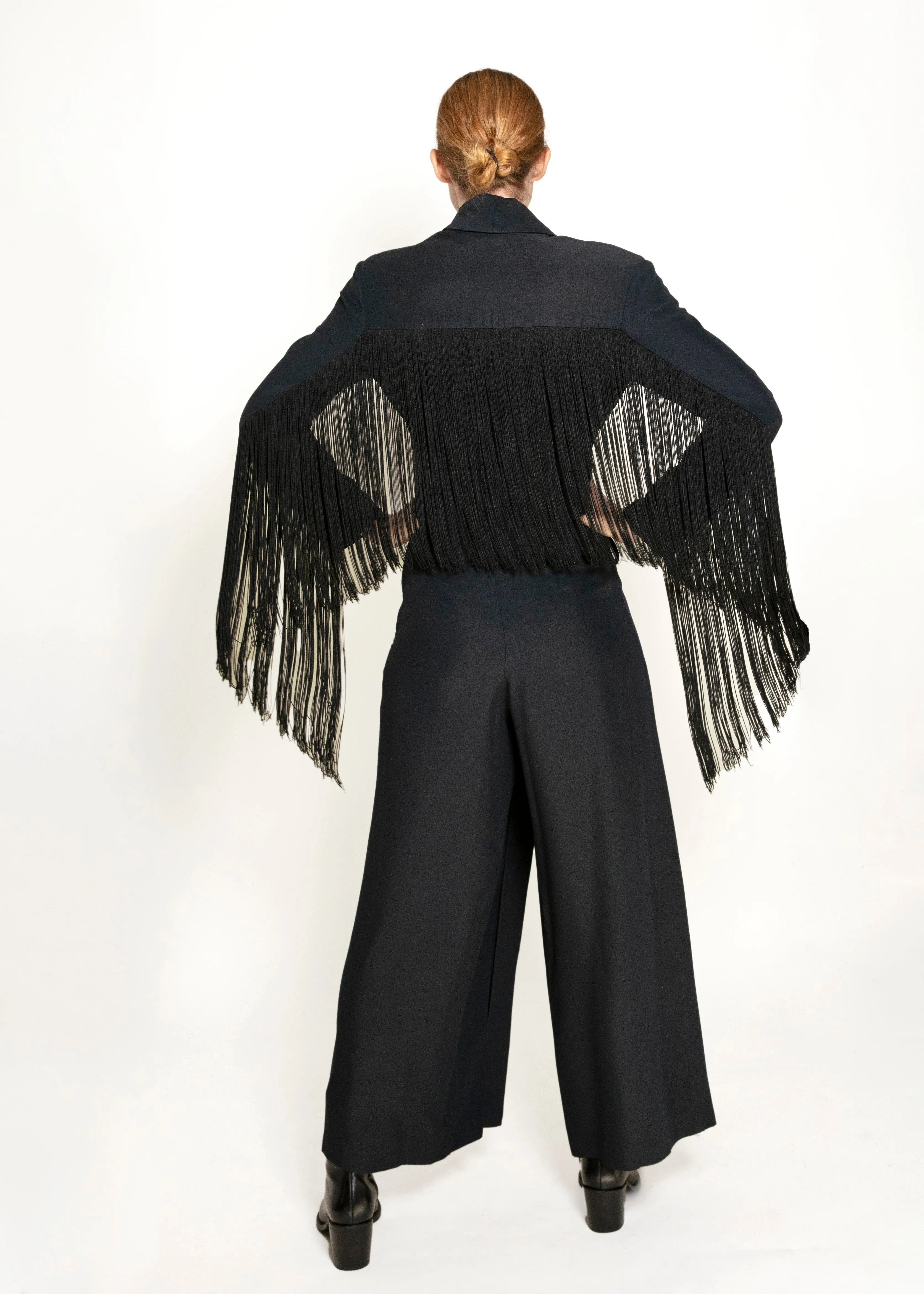 Martine Sitbon Fringe Top/Pant Set
