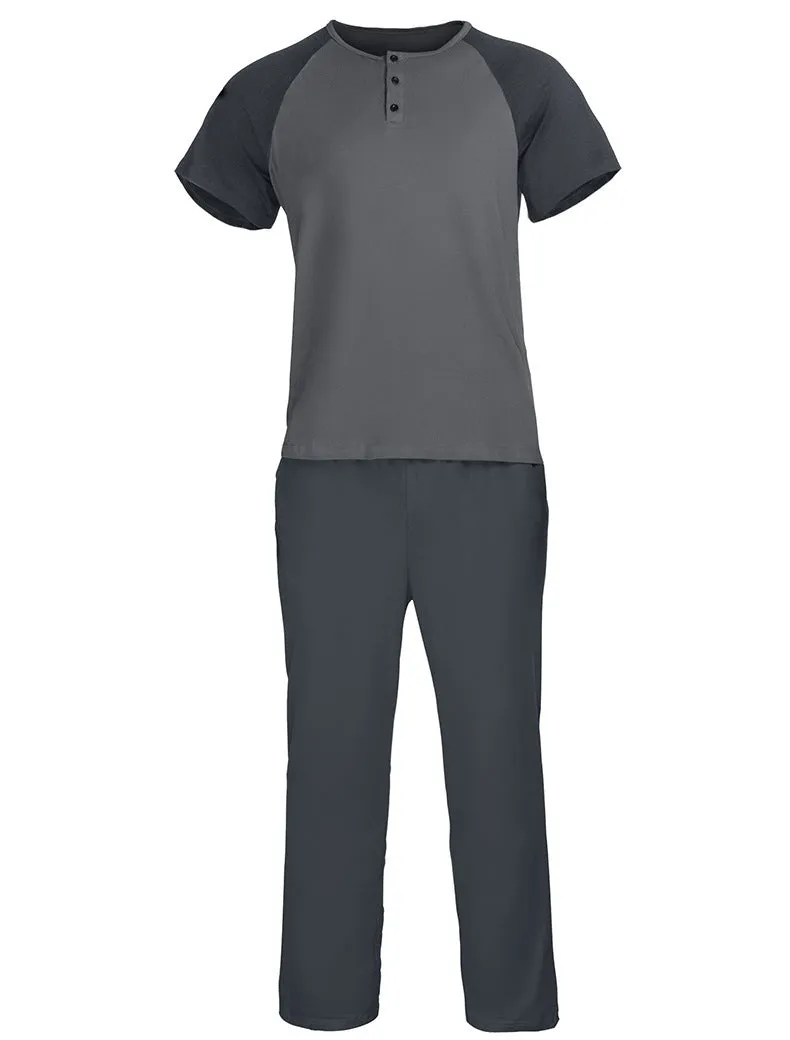 Men's Loungewear Striped Suit Short-sleeved Trousers