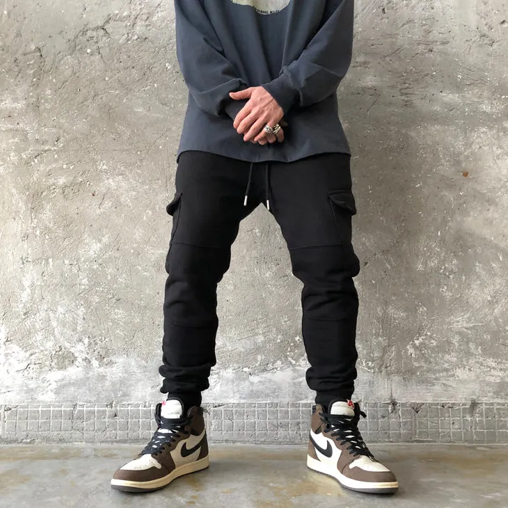 Men's Slim Fitted Side Pockets Trousers, Casual Pants Jogger