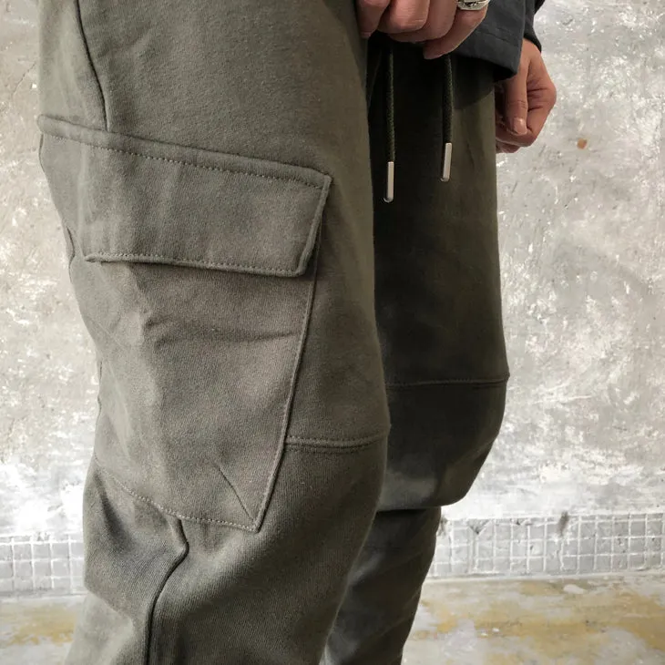 Men's Slim Fitted Side Pockets Trousers, Casual Pants Jogger