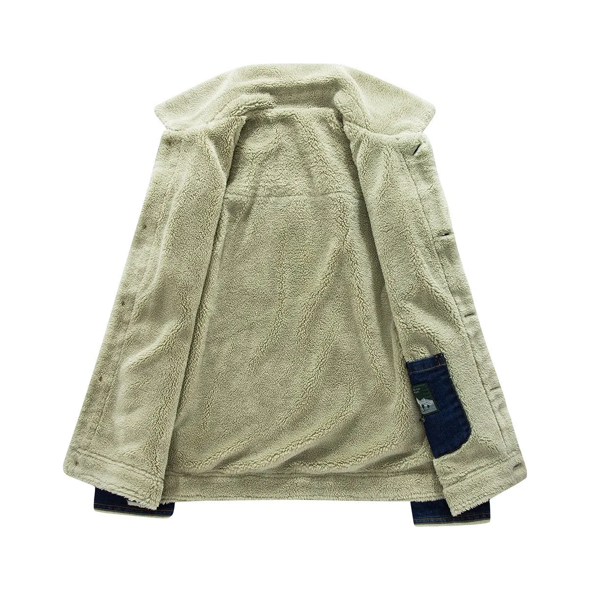 Men's Thick Sherpa Denim Jacket 53087472YM
