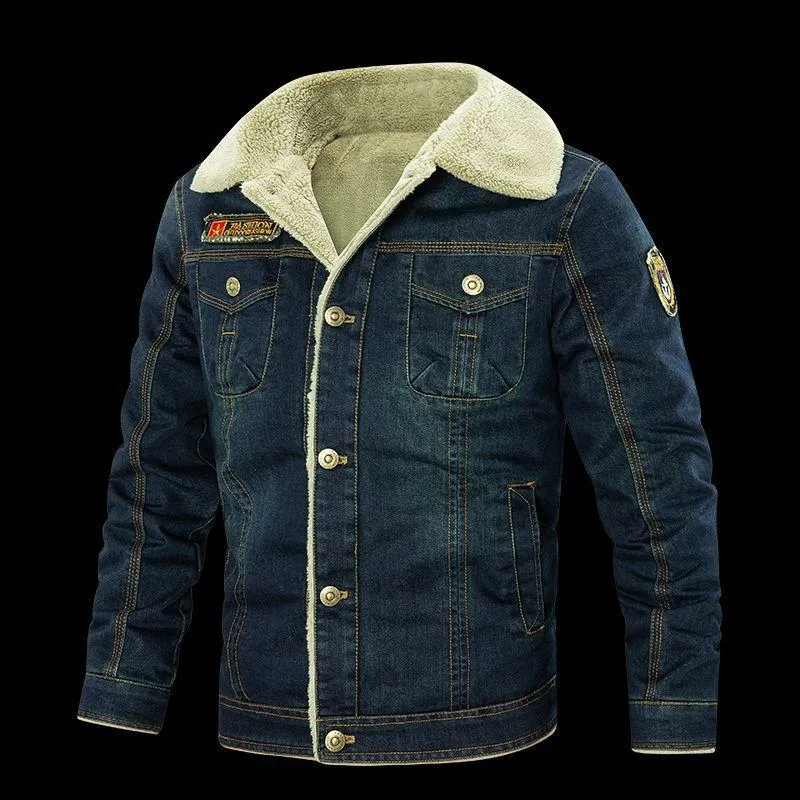 Men's Thick Sherpa Denim Jacket 53087472YM