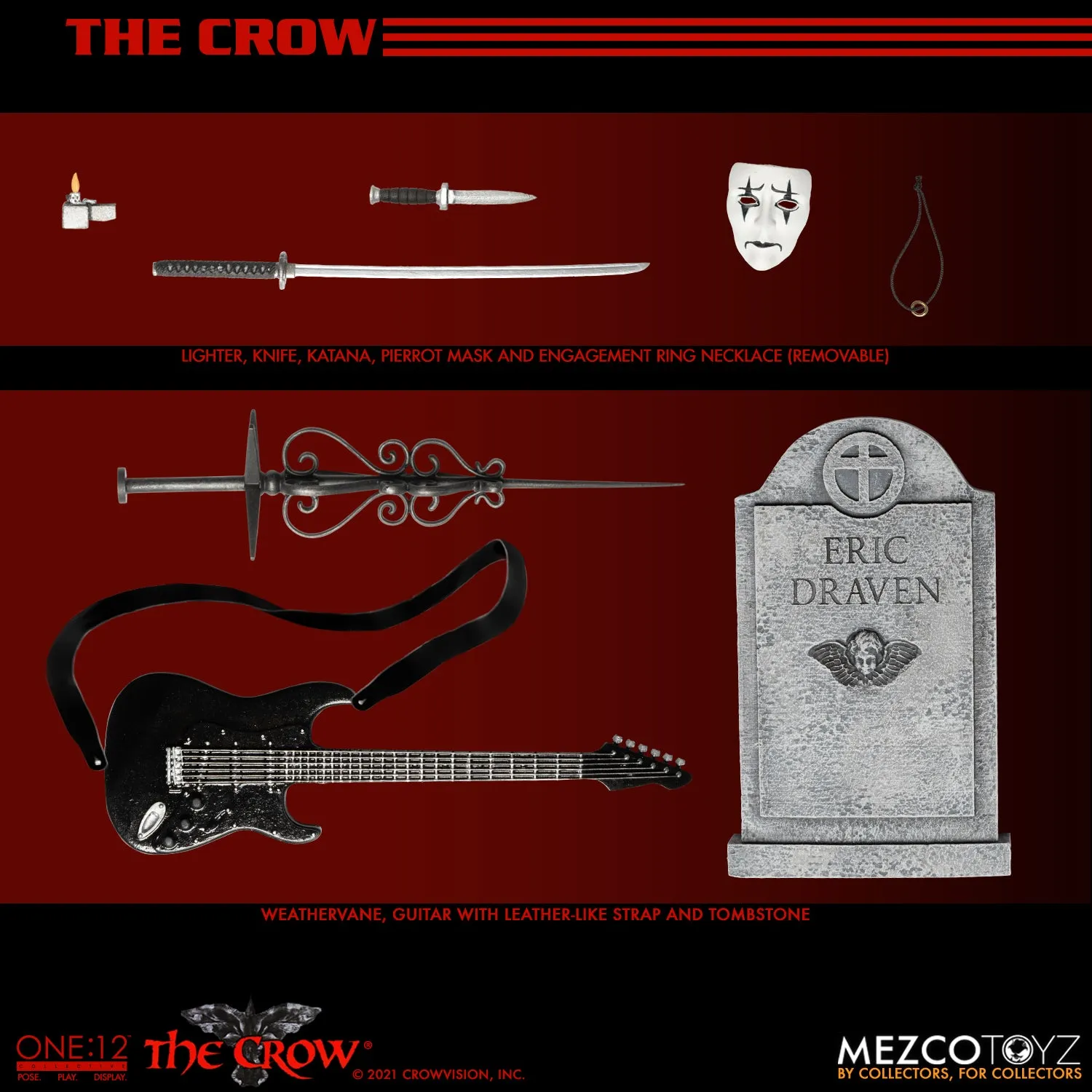Mezco One 12 The Crow Action Figure