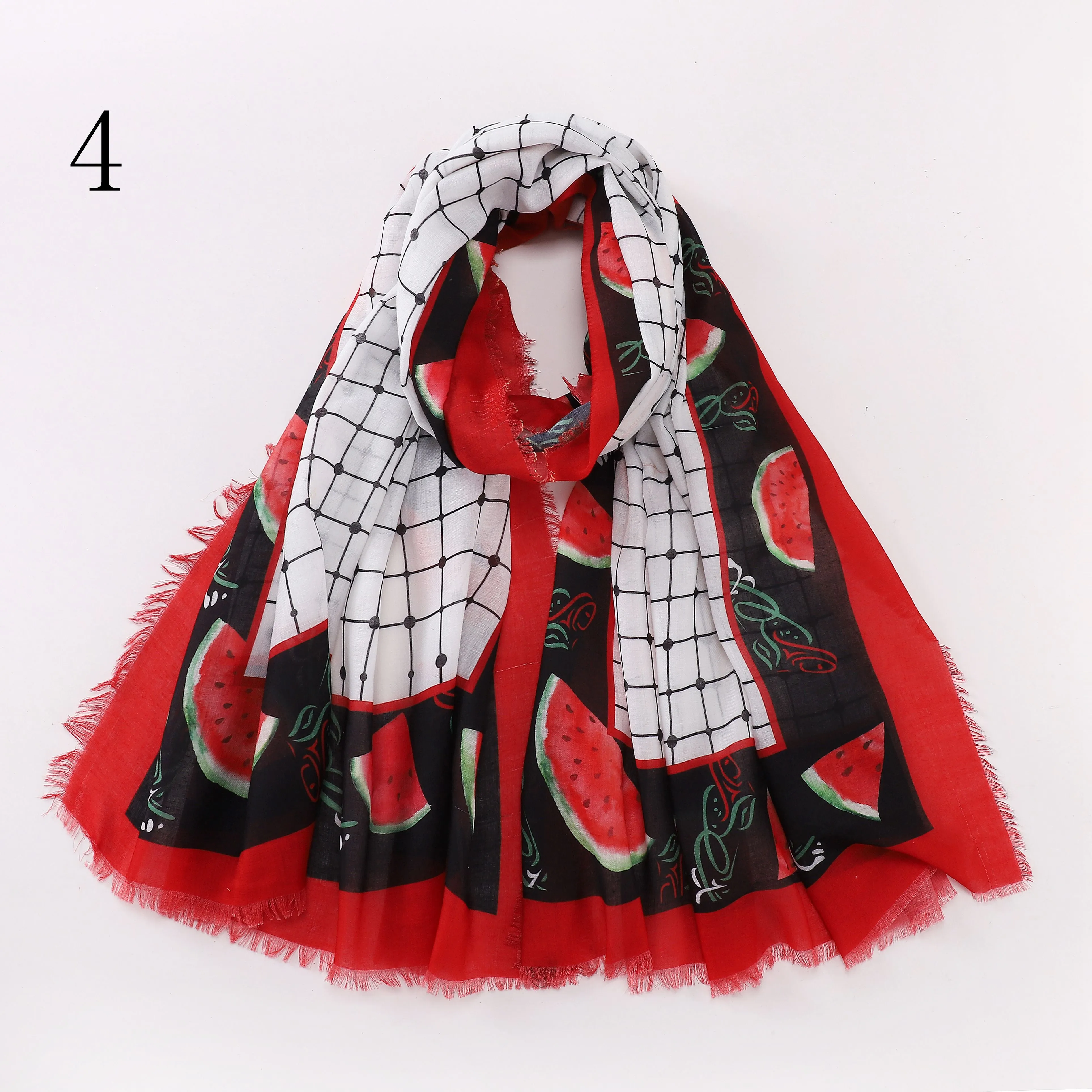 MYP05  printed hijab kuffiyeh  scarf